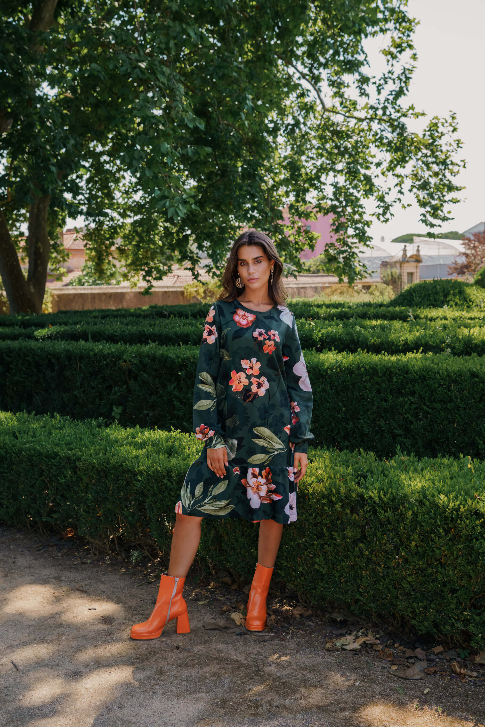 Poppy Dress, Olive Siesta