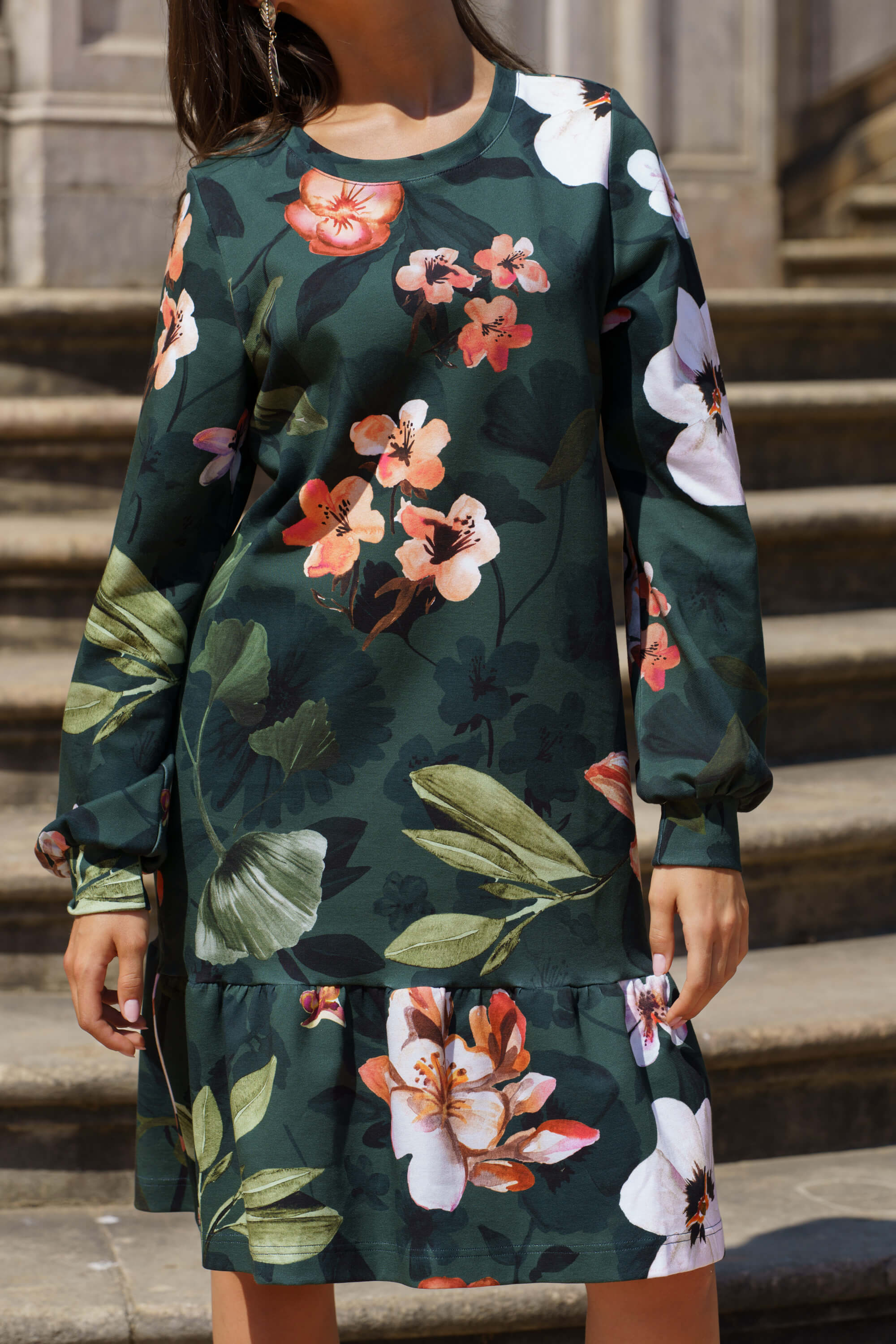 Poppy Dress, Olive Siesta