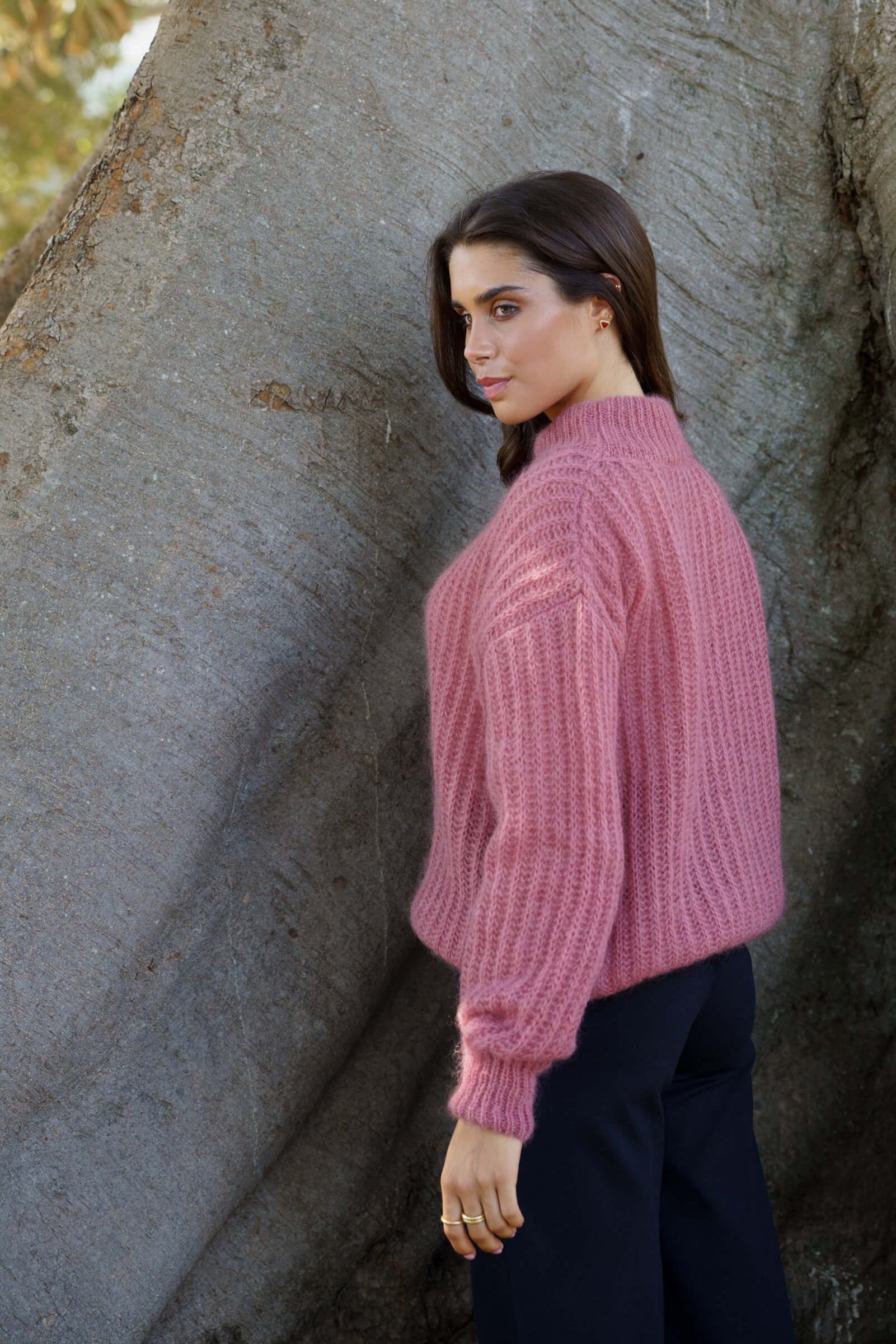 Robin Mohair Knit, Powder Pink