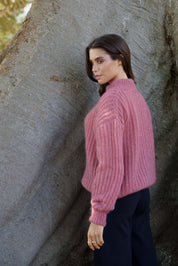 Robin Mohair Knit, Powder Pink