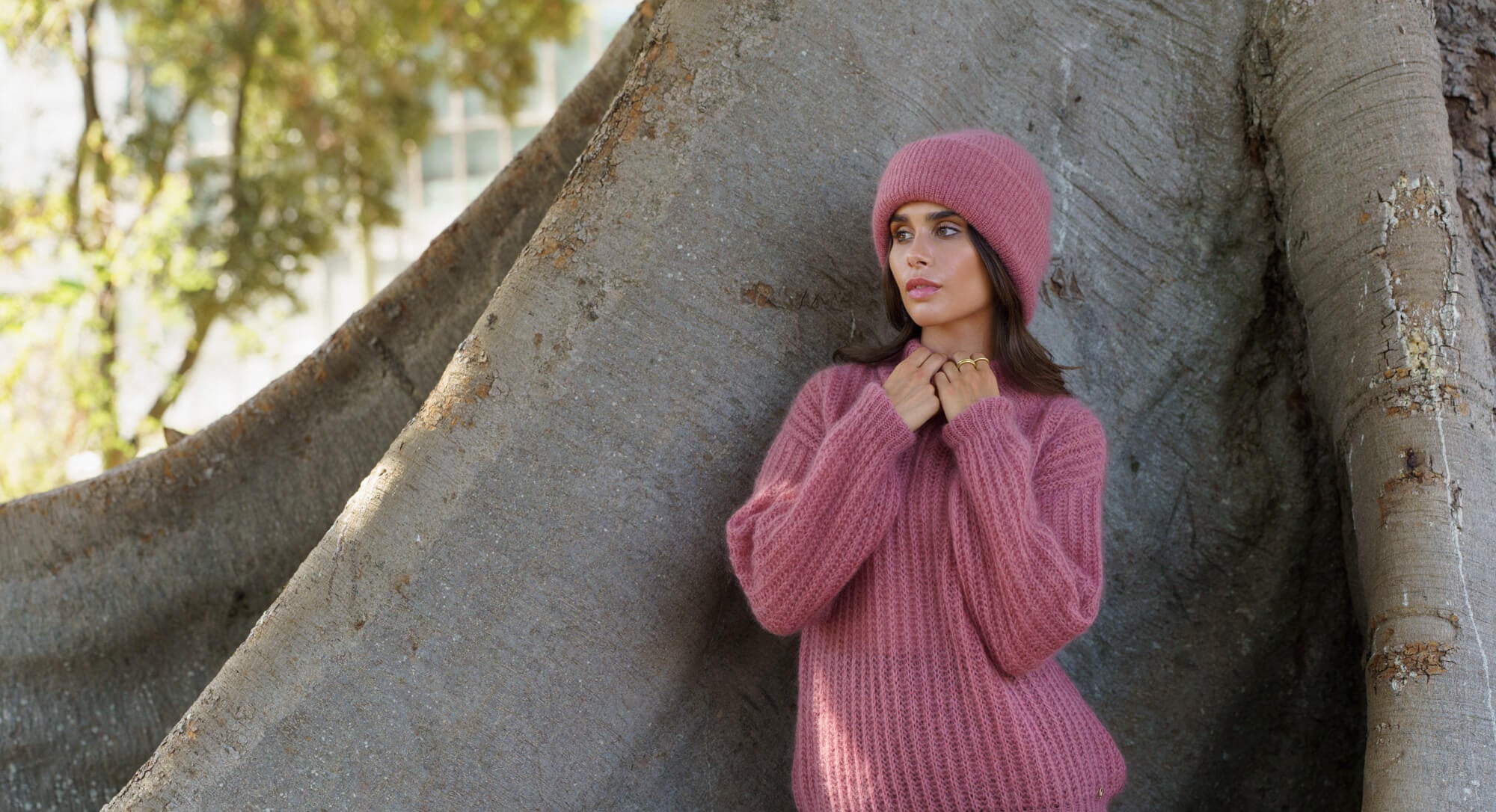 Robin Mohair Knit, Powder Pink