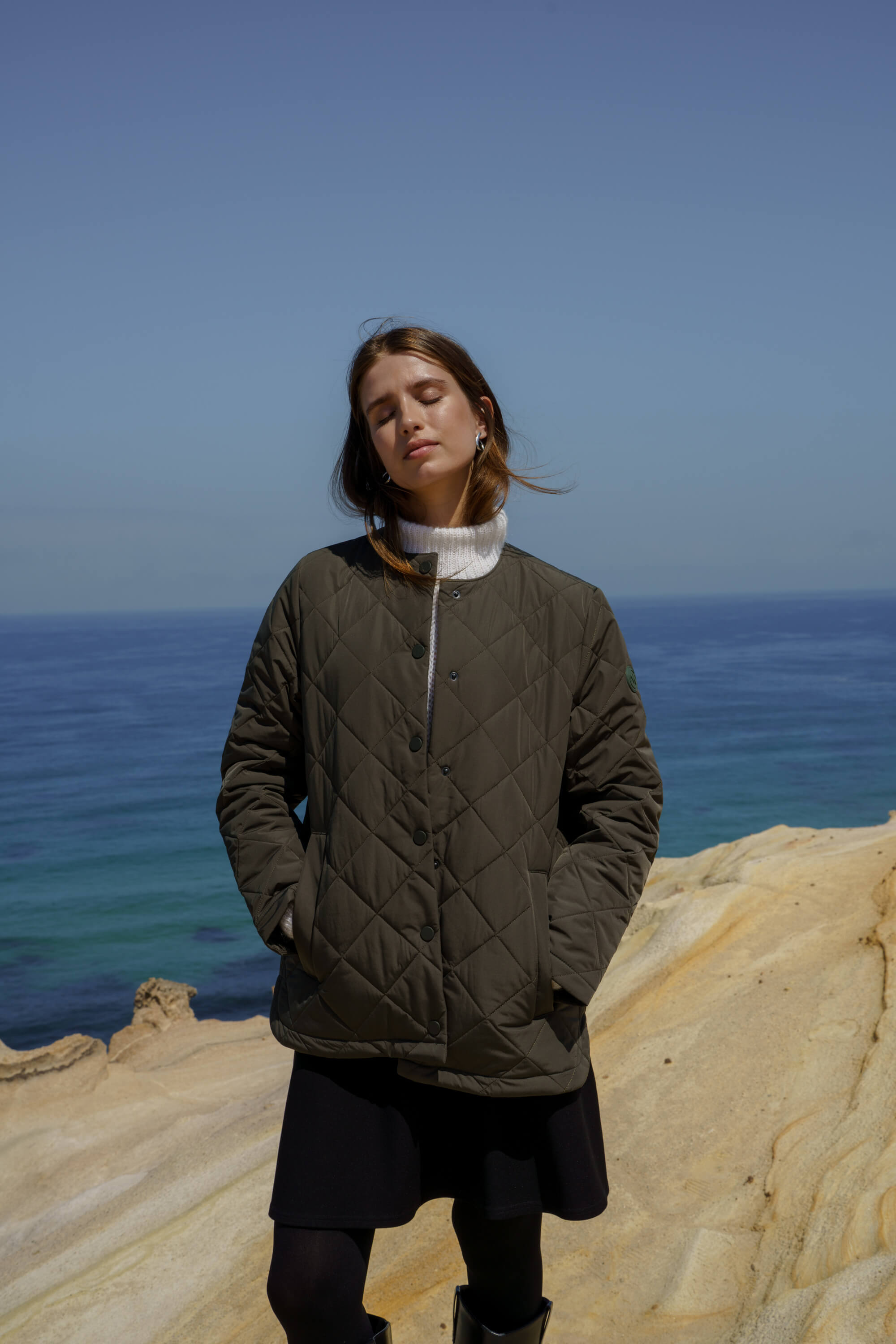 Abby Jacket, Olive Green