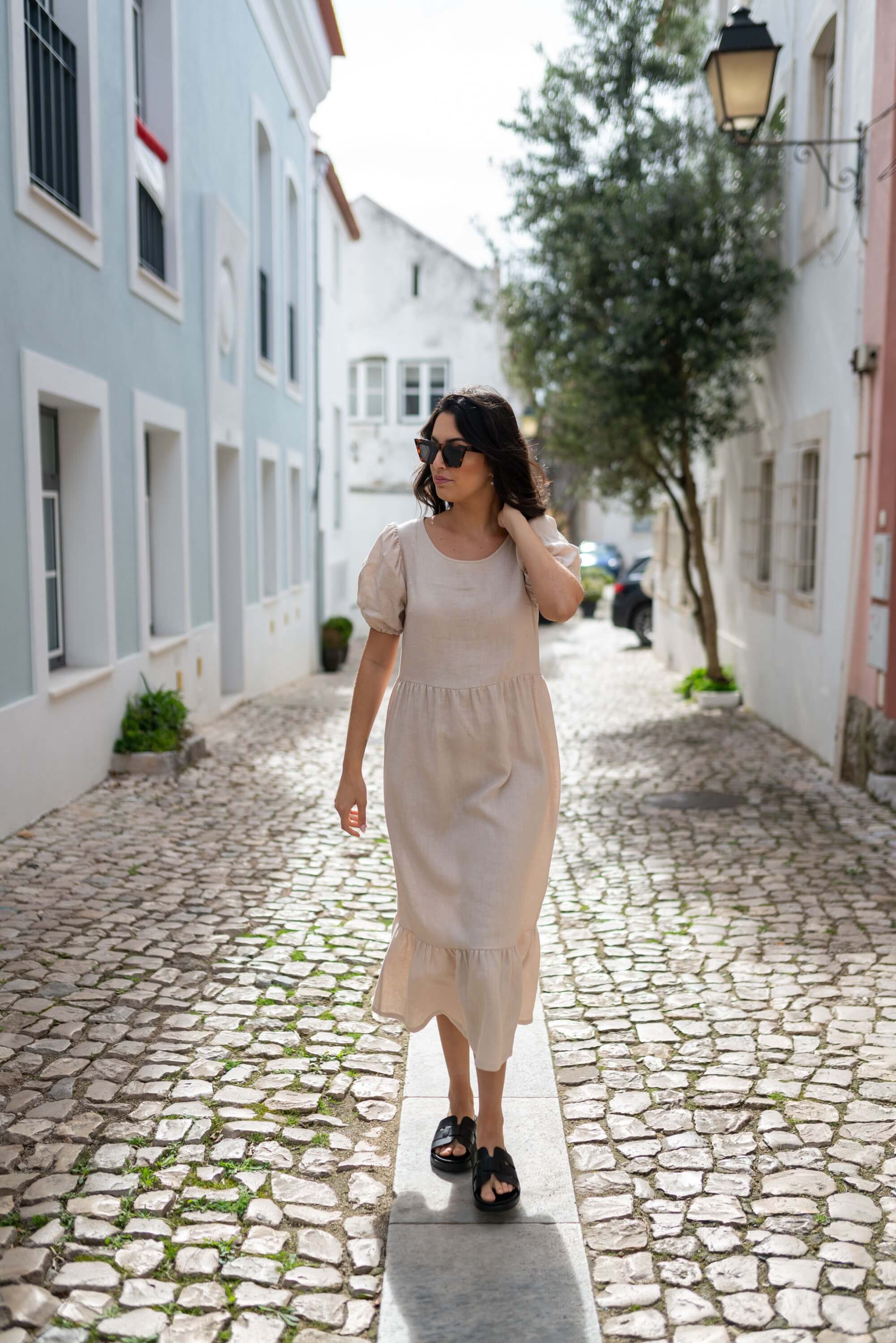 Astrid Dress, Sandshell