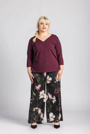 Vera Blouse, Burgundy