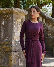 Zoey Dress, Burgundy