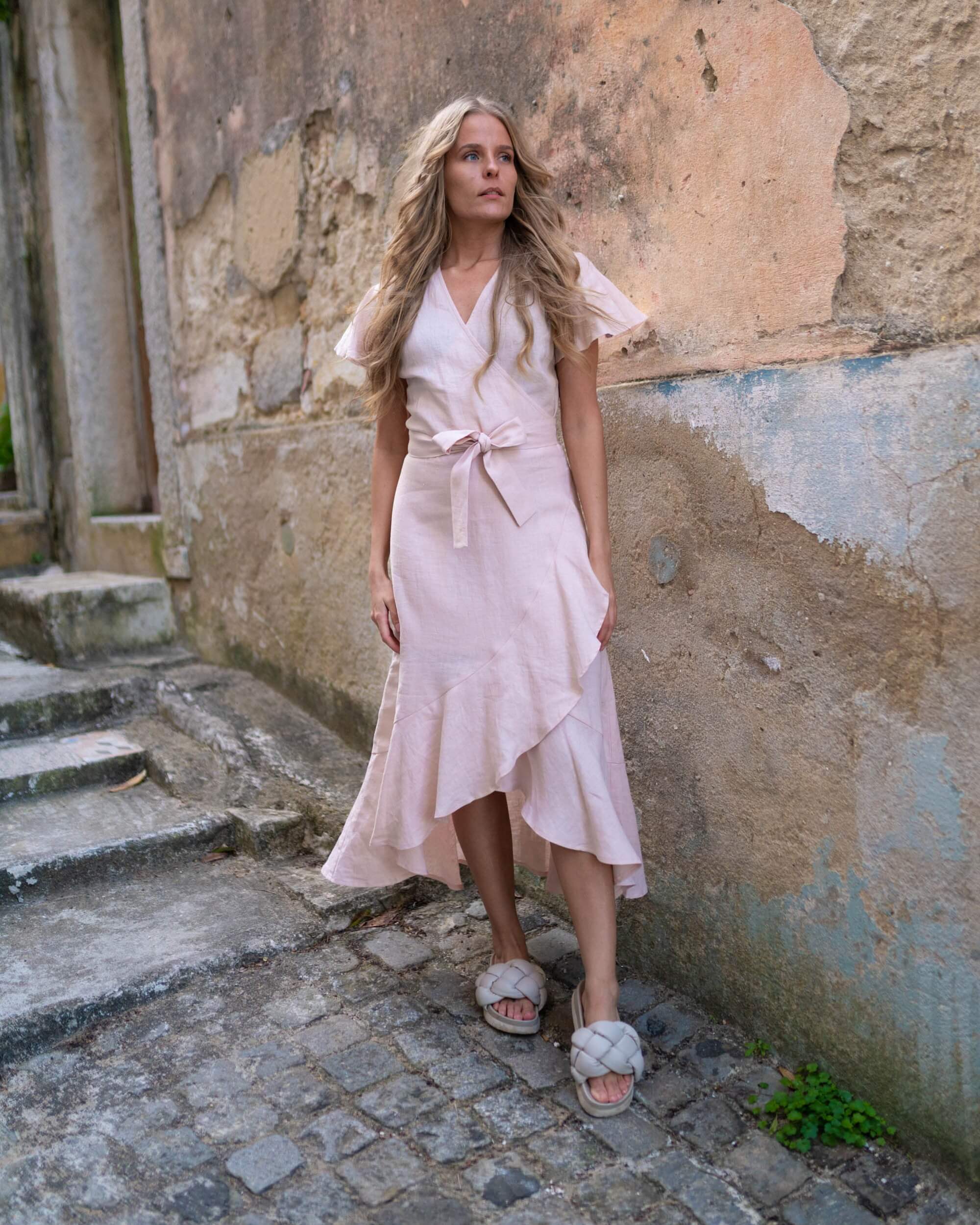 Annika Dress, Sandshell